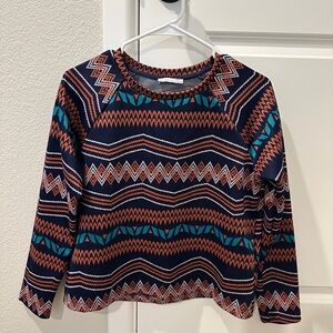 Zara Geometric Patterned Sweater Small